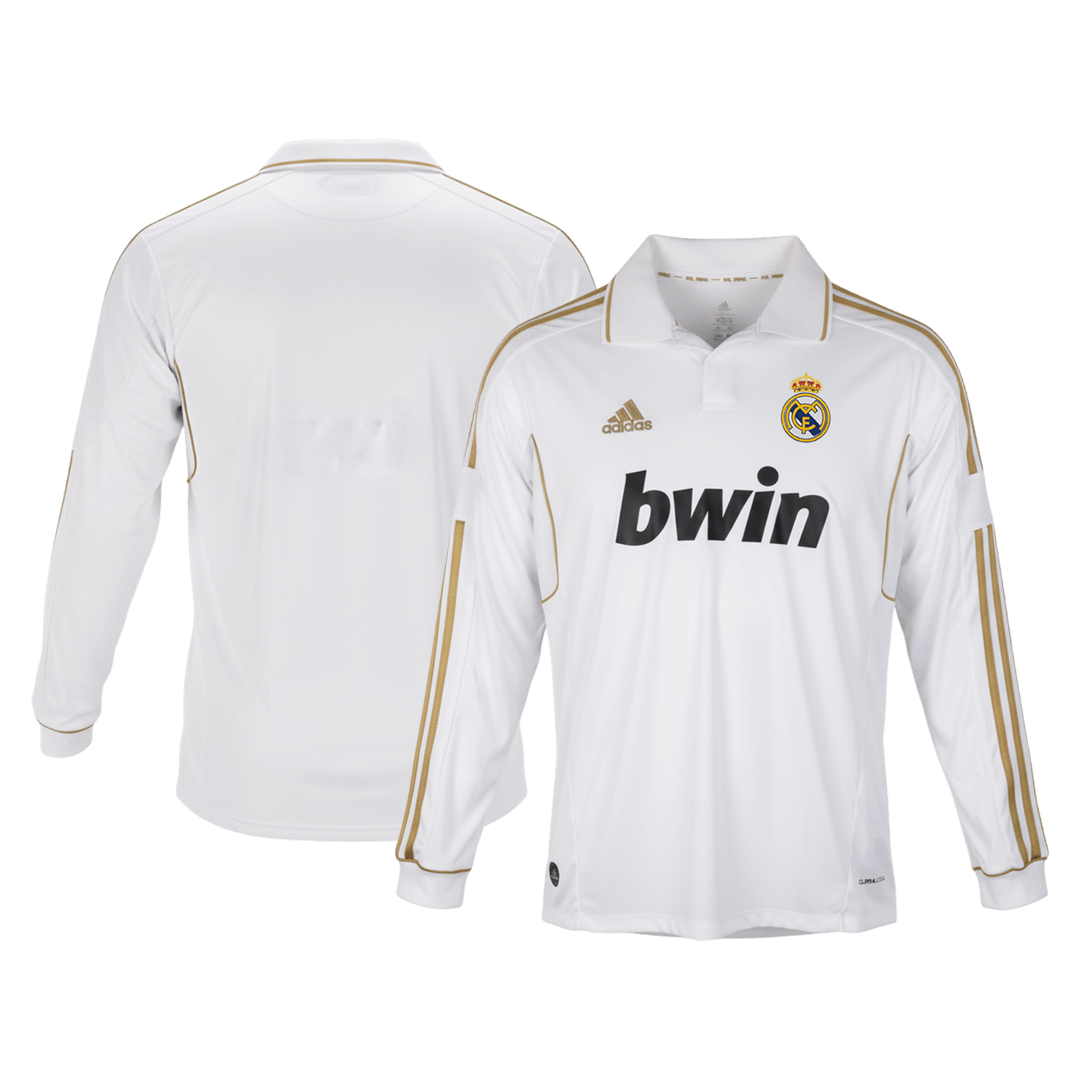 Retro 2011/12 Real Madrid Home Long Sleeves Soccer Jersey - Pro Jersey Shop