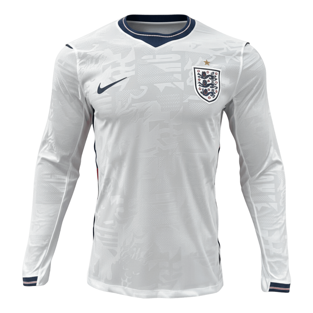Men's England Match Home Soccer Long Sleeves Jersey World Cup 2026 - Pro Jersey Shop