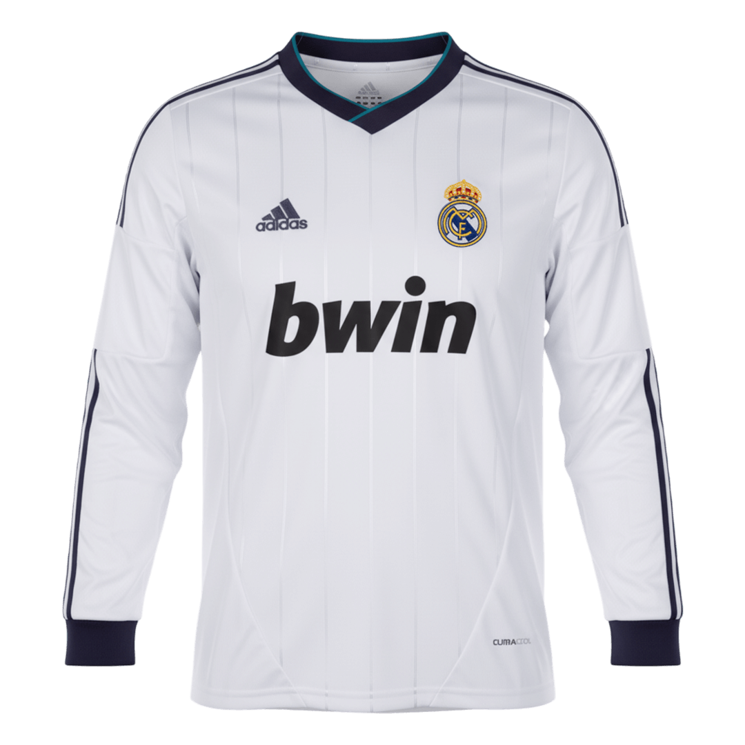 Retro 2012/13 Real Madrid Home Long Sleeves Soccer Jersey - Pro Jersey Shop