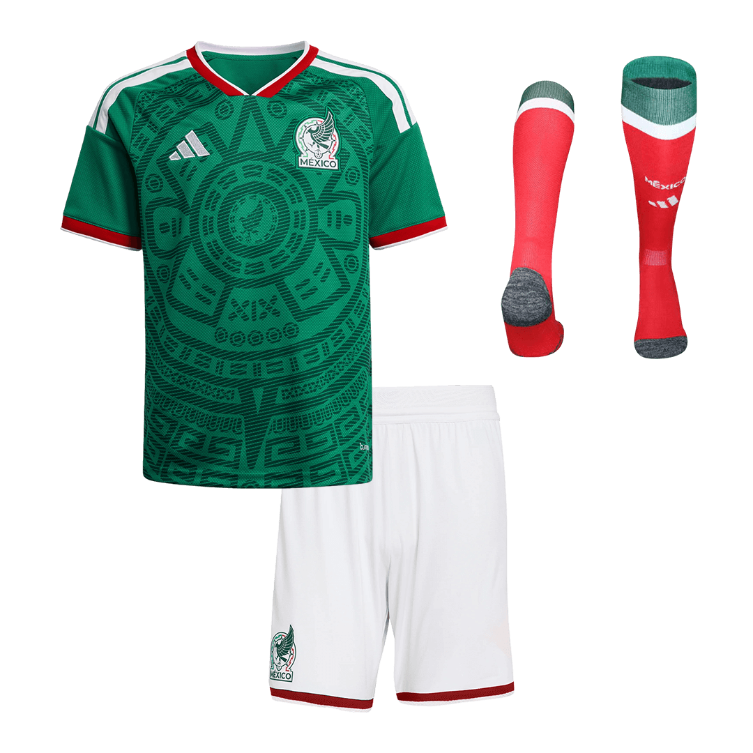 Kids Mexico Home Soccer Jersey Full Kit 2026 - Pro Jersey Shop