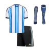 Kids Argentina Home Soccer Jersey Full Kit 2025/26 World Cup 2022 - Pro Jersey Shop