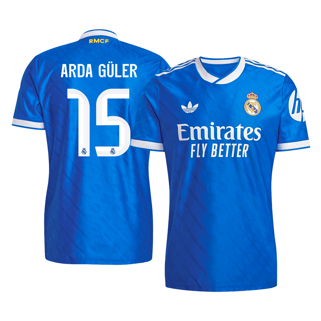 Real Madrid ARDA GÜLER #15 Third Away Soccer Match Jersey 2025/26 - Pro Jersey Shop