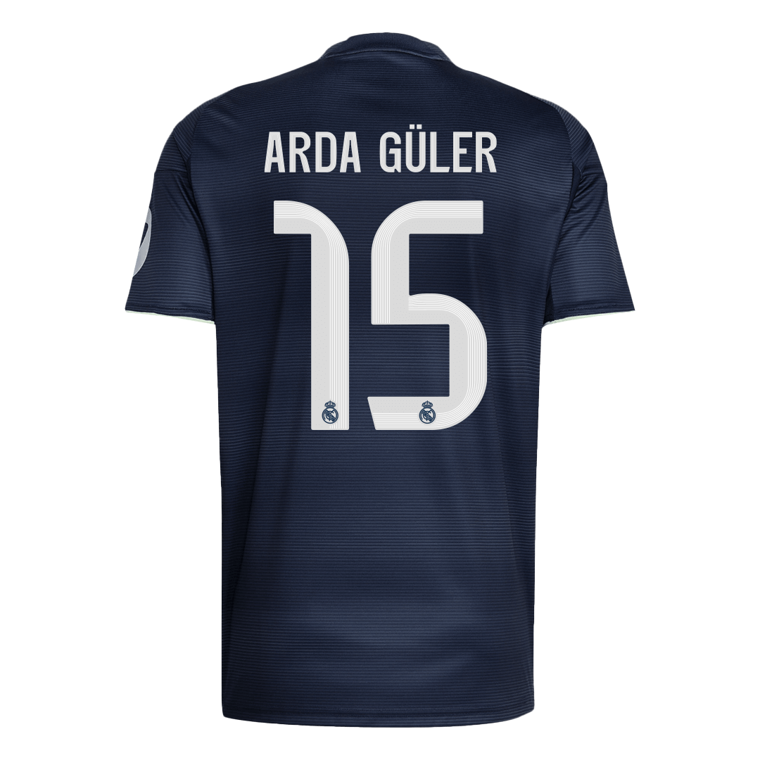 Real Madrid ARDA GÜLER #15 Away Soccer Fan Jersey 2025/26 - Pro Jersey Shop