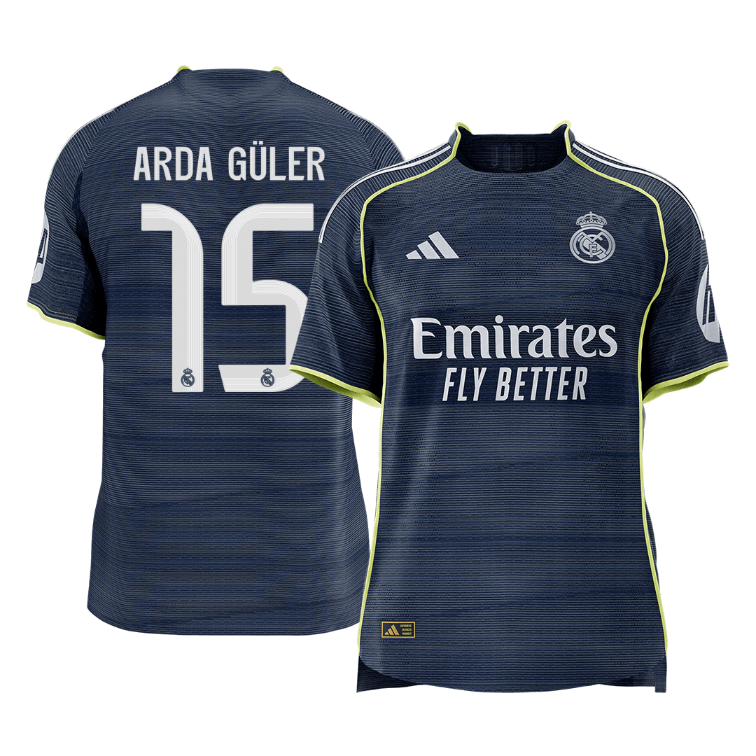 Real Madrid ARDA GÜLER #15 Away Soccer Match Jersey 2025/26 - Pro Jersey Shop