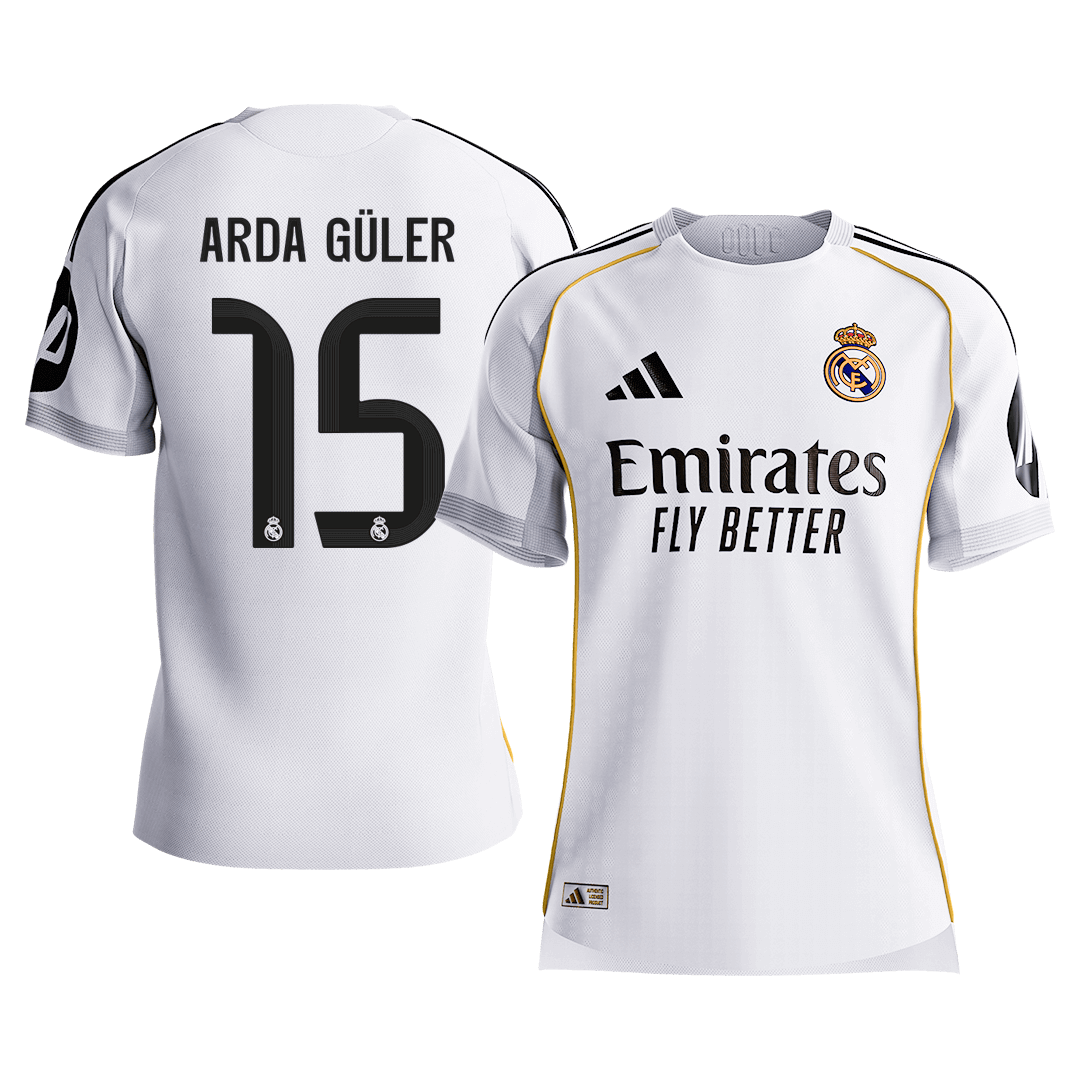 Real Madrid ARDA GÜLER #15 Home Soccer Match Jersey 2025/26 - Pro Jersey Shop