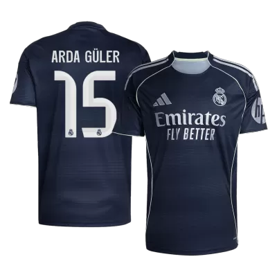 Real Madrid ARDA GÜLER #15 Away Soccer Jersey Replica 2025/26 - Pro Jersey Shop