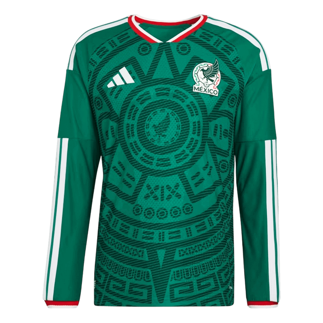 Men's Mexico Match Home Soccer Long Sleeves Jersey World Cup 2026 - Pro Jersey Shop