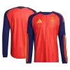 Men's Spain Match Home Soccer Long Sleeves Jersey World Cup 2026 - Pro Jersey Shop