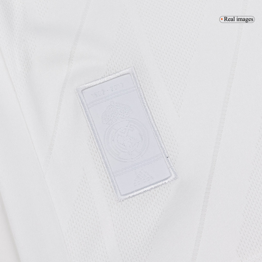 Men's Retro 2017/18 Replica BENZEMA #9 Real Madrid Home Long Sleeves Soccer Jersey Shirt - Pro Jersey Shop