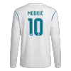 Men's Retro 2017/18 Replica MODRIĆ #10 Real Madrid Home Long Sleeves Soccer Jersey Shirt - Pro Jersey Shop