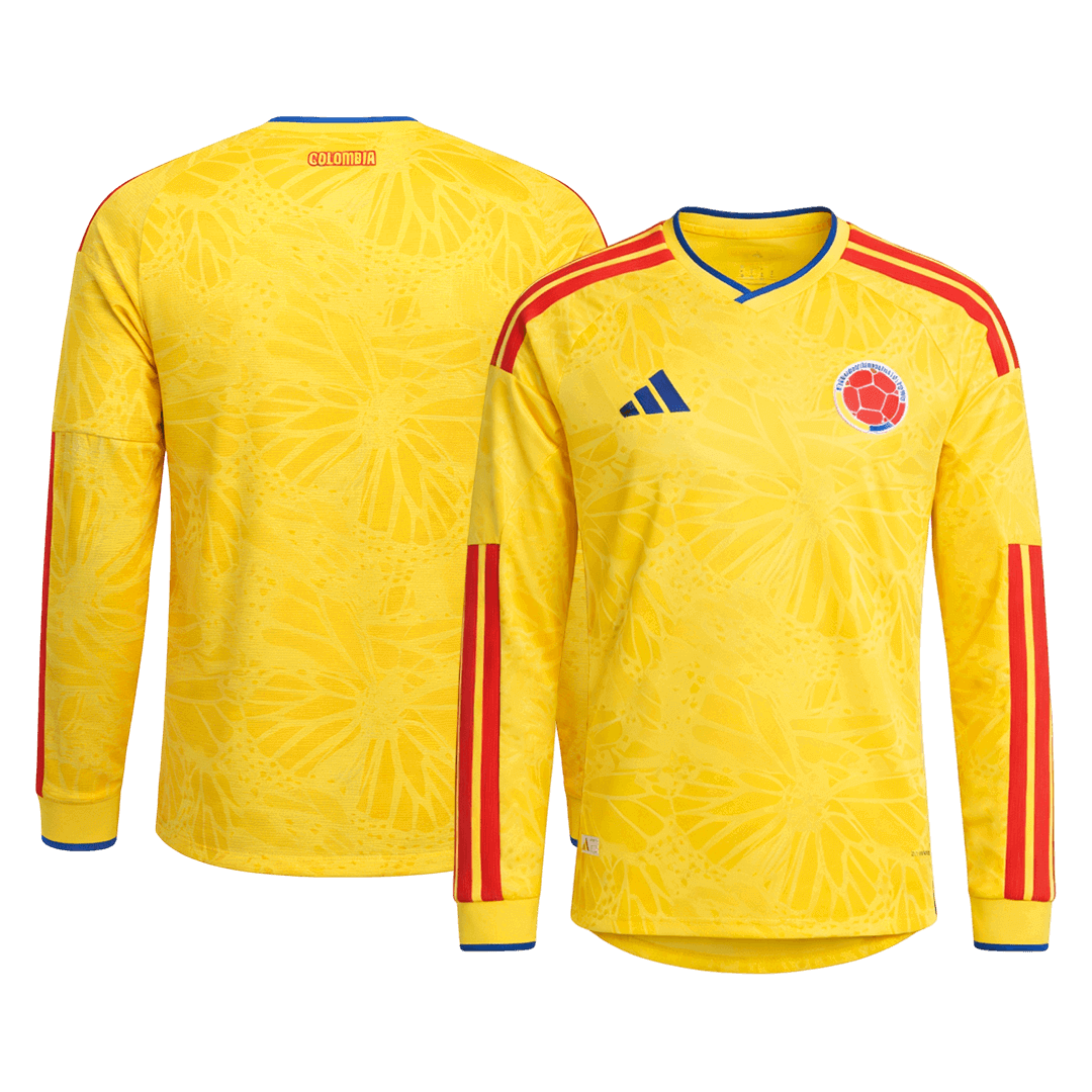 Colombia Home Soccer Long Sleeves Fan Jersey World Cup 2026 - Pro Jersey Shop