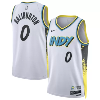 Indiana Pacers HALIBURTON #0 NBA Jersey - City Edition - Pro Jersey Shop