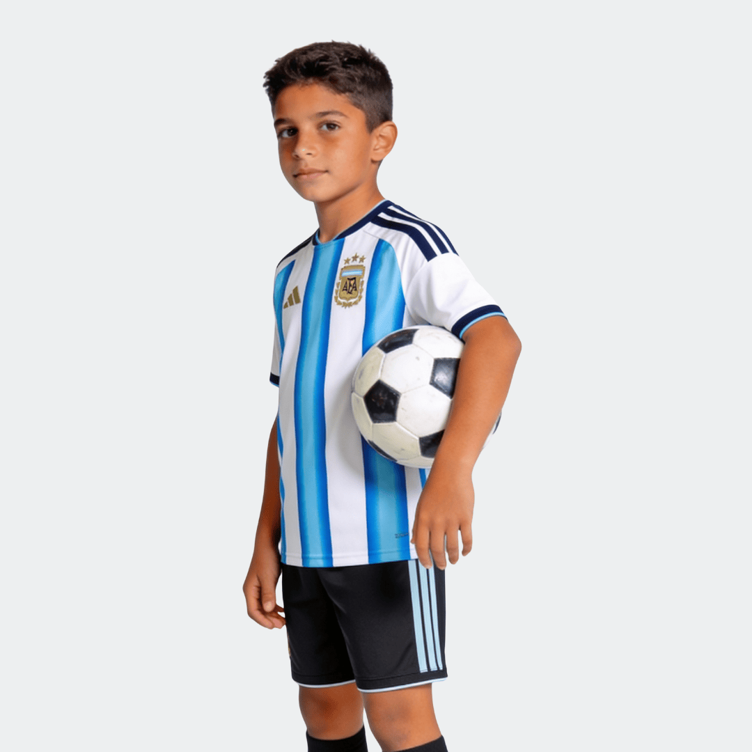 Kids Argentina Home Soccer Jersey Kit World Cup 2026 - Pro Jersey Shop