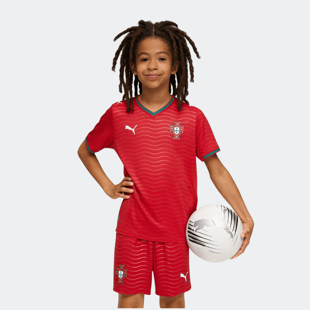 Kids Portugal Home Soccer Jersey Kit World Cup 2026 - Pro Jersey Shop