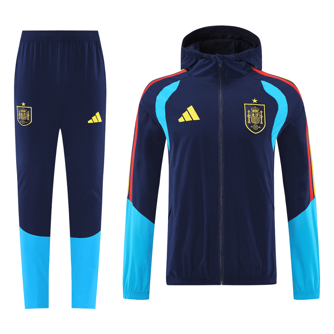 Spain Training Jacket Kit 2026 - Blue&Black - Pro Jersey Shop