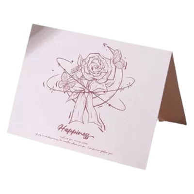 Custom Rose Moon Happiness Anniversary Card Pink - Pro Jersey Shop