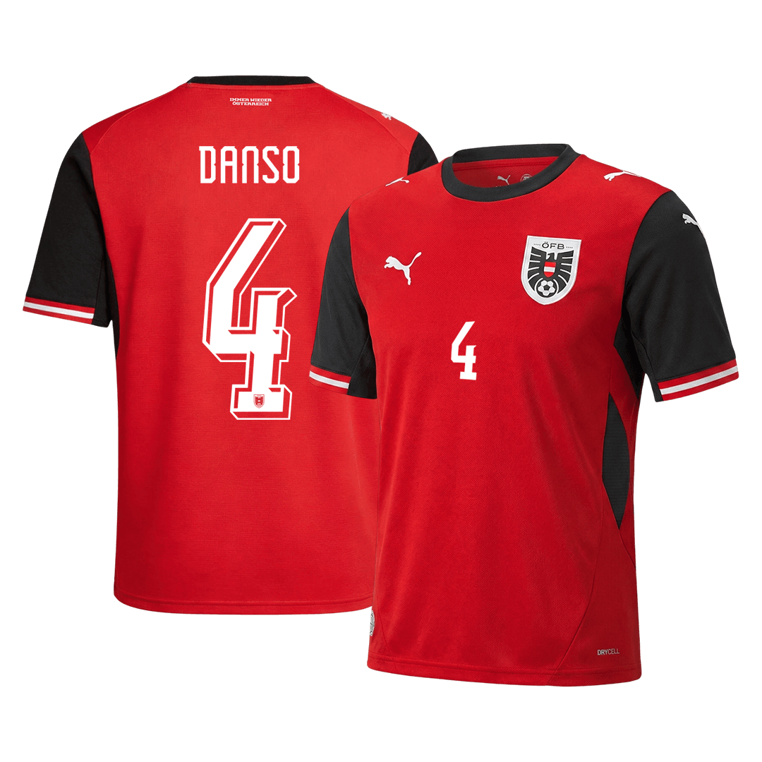 Austria DANSO #4 Home Soccer Fan Jersey 2026 - Pro Jersey Shop