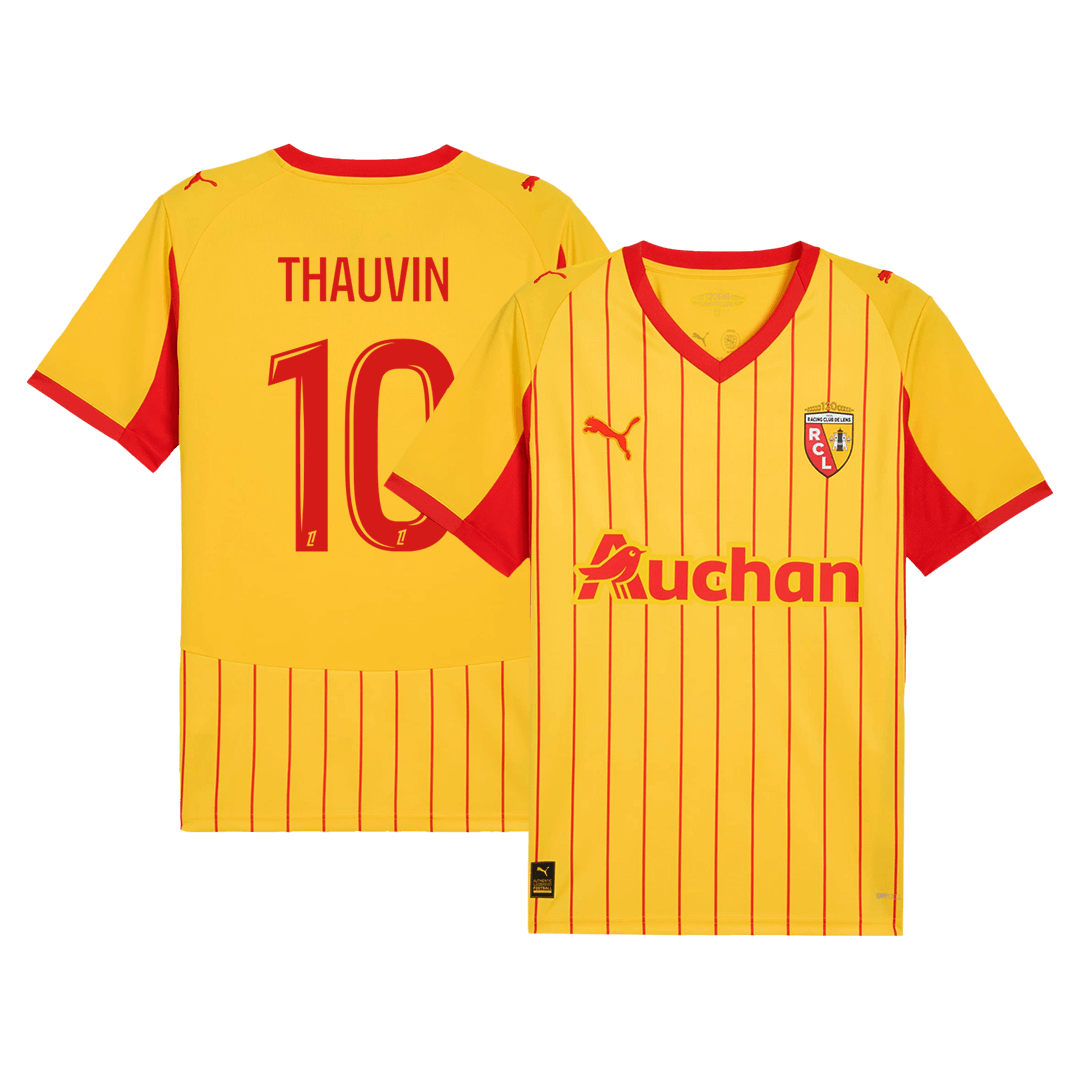 RC Lens THAUVIN #10 Home Soccer Fan Jersey 2025/26 - Pro Jersey Shop