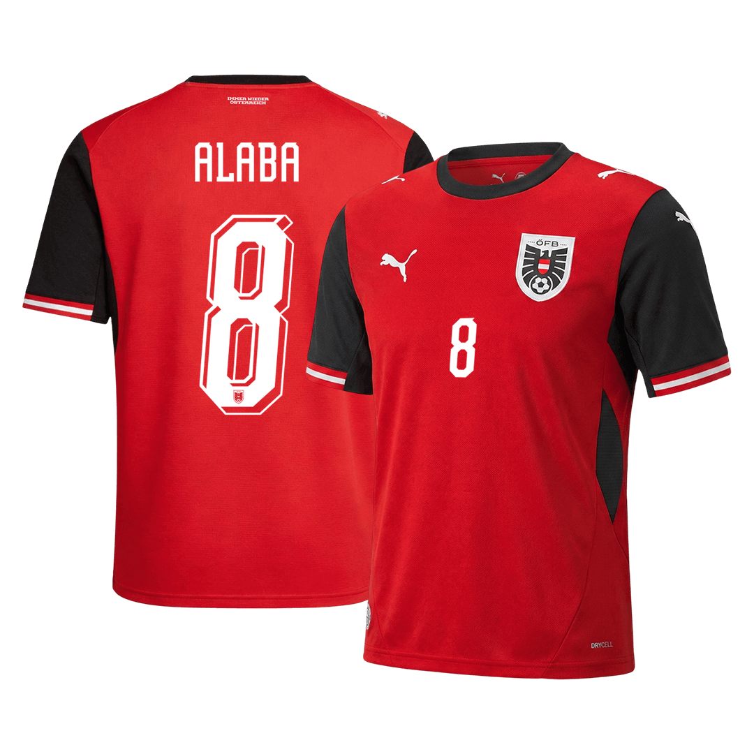 Austria ALABA #8 Home Soccer Fan Jersey 2026 - Pro Jersey Shop