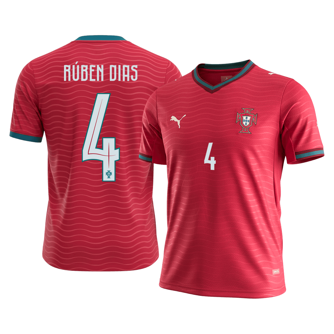 Portugal RÚBEN DIAS #4 Home Soccer Fan Jersey 2026 - Pro Jersey Shop