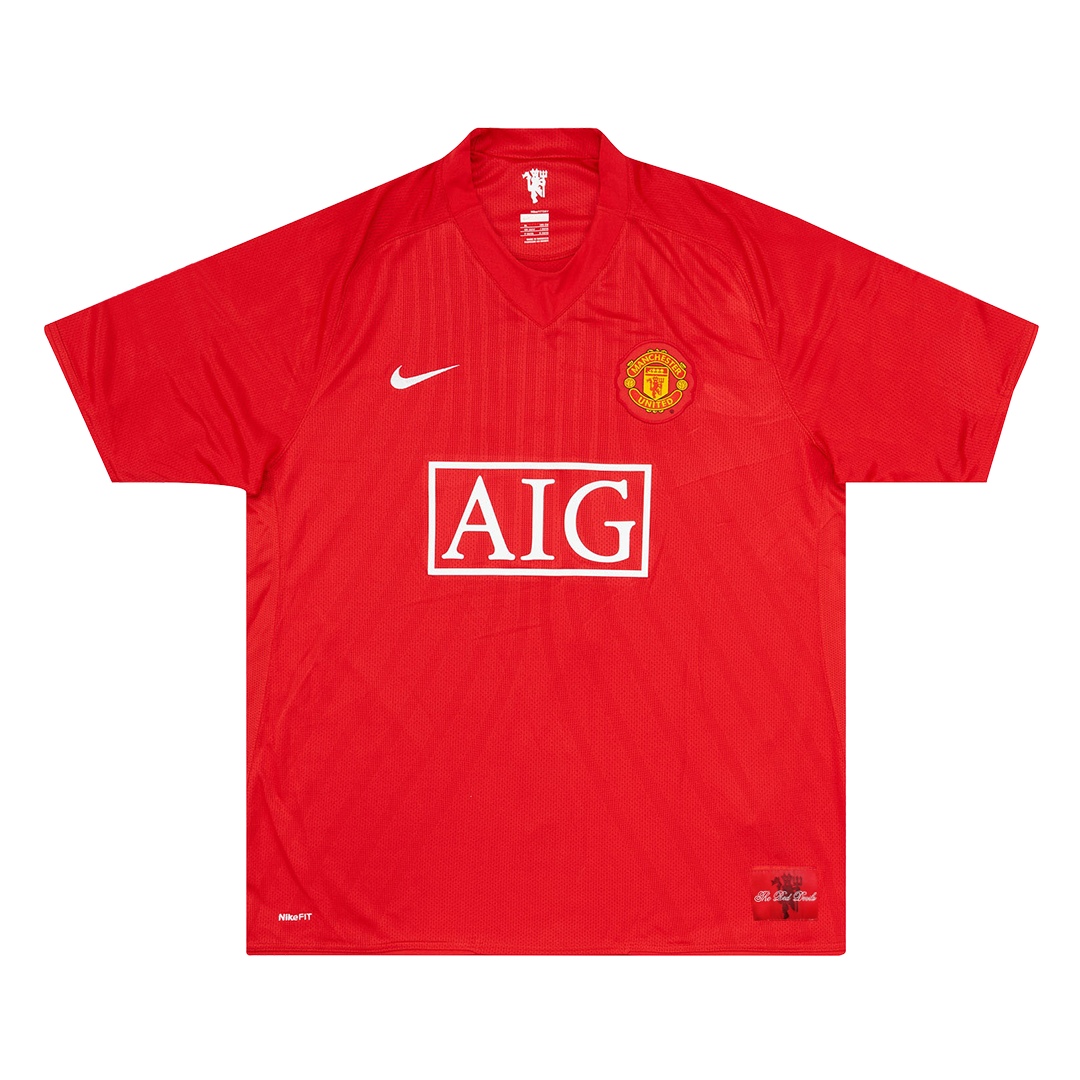 Retro 2007/08 Manchester United Home Soccer Jersey - Pro Jersey Shop