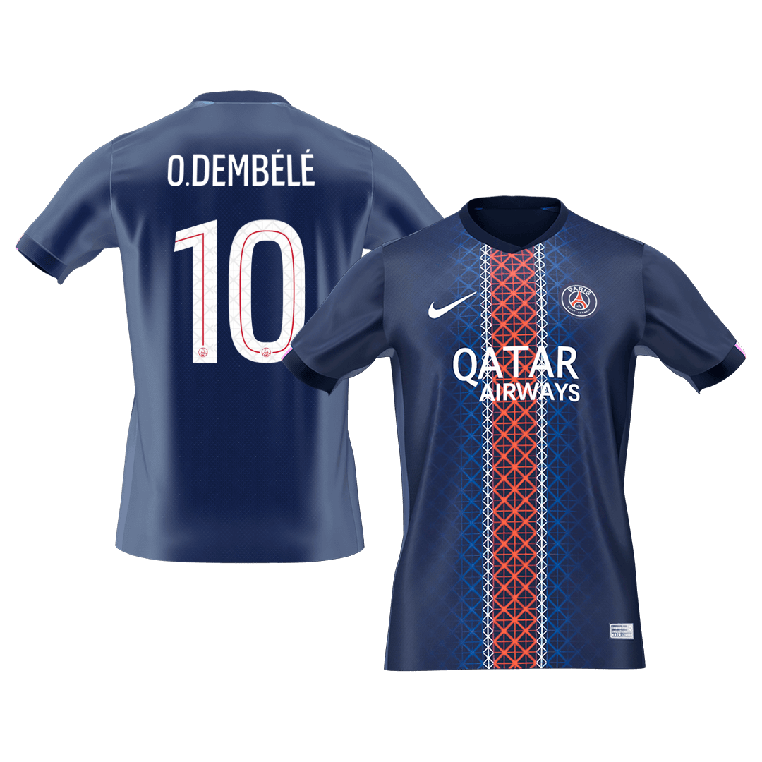 PSG O.DEMBÉLÉ #10 Home Soccer Fan Jersey 2025/26 UCL - Pro Jersey Shop