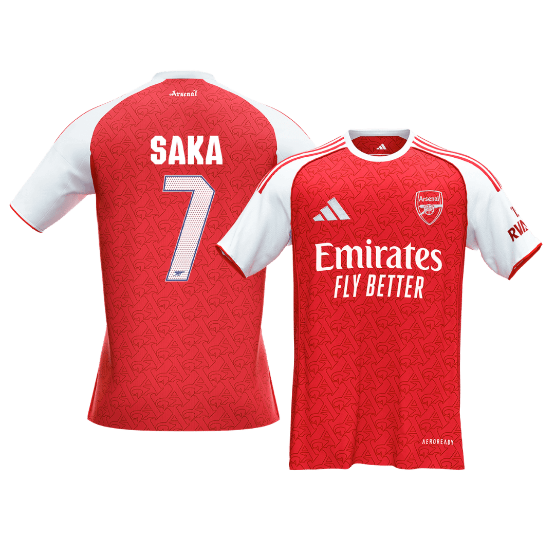 Arsenal SAKA #7 Home Soccer Fan Jersey 2025/26 UCL - Pro Jersey Shop
