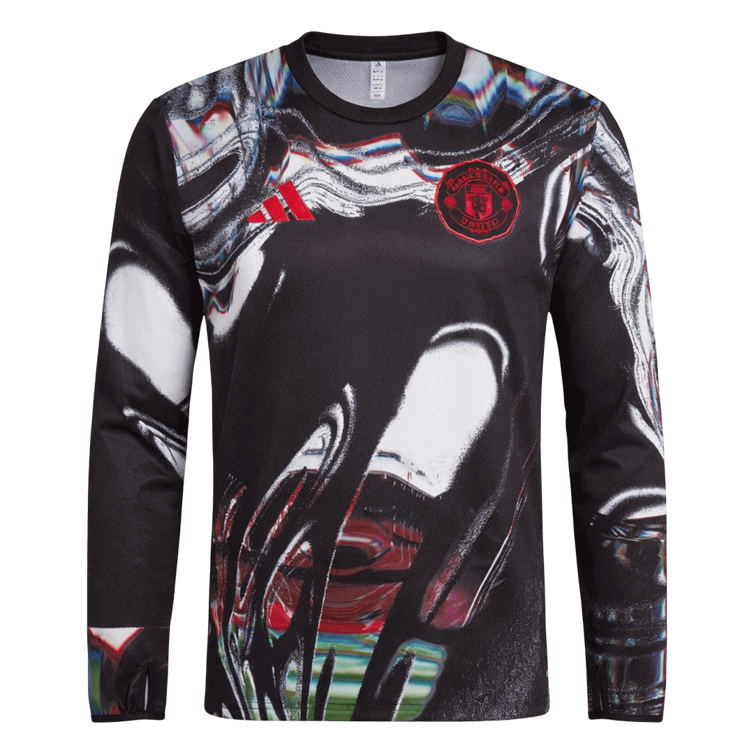Manchester United Pre-Match Soccer Long Sleeves Fan Jersey 2025/26 - Pro Jersey Shop