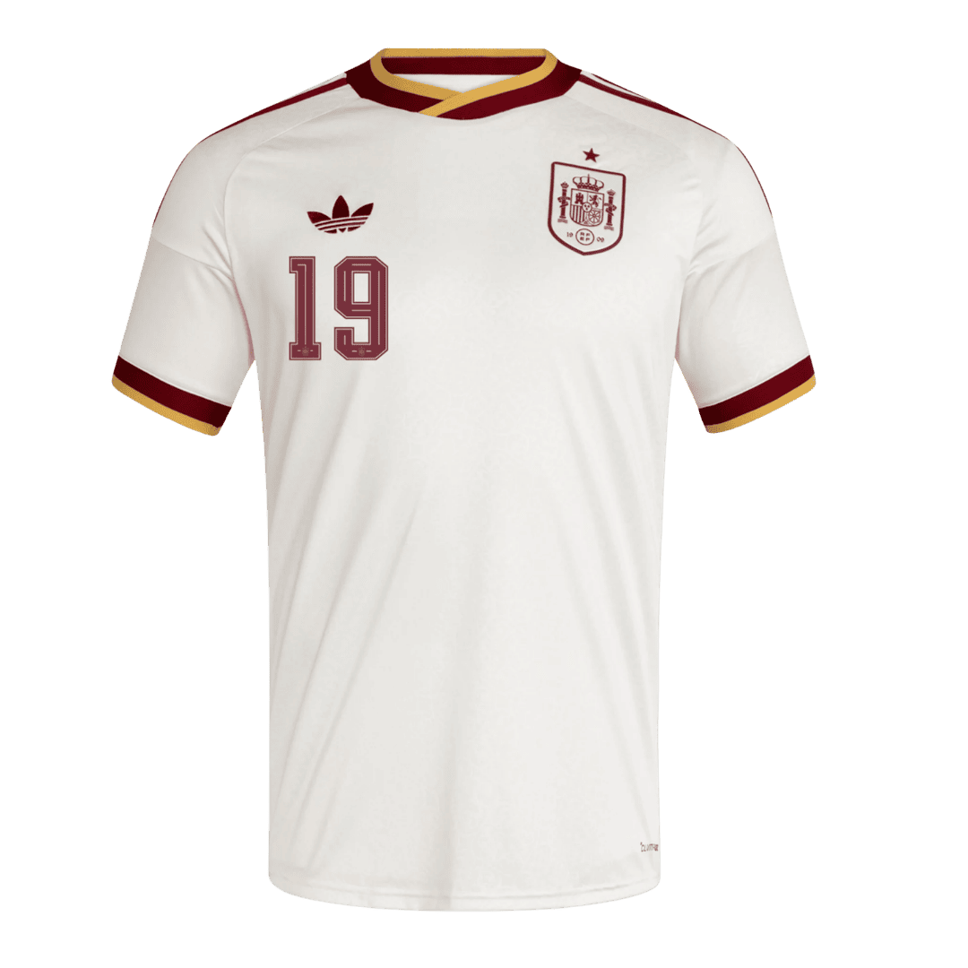 Spain LAMINE YAMAL #19 Soccer Jersey Away Custom Shirt World Cup 2026 - Pro Jersey Shop