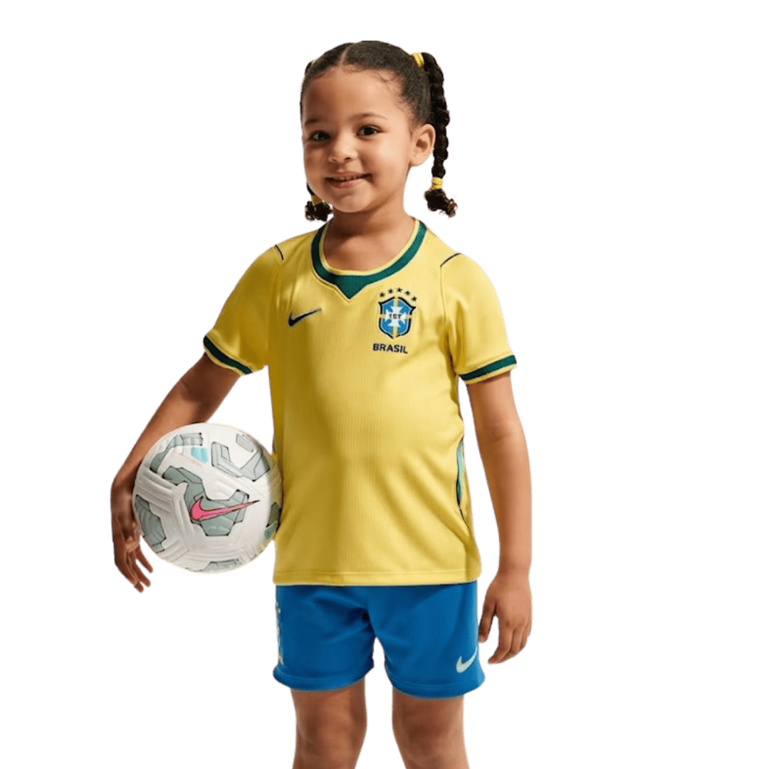 Kids Brazil Home Soccer Jersey Kit World Cup 2026 - Pro Jersey Shop