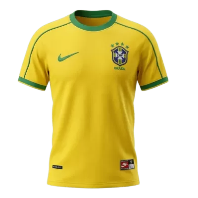 Retro 1998 Brazil Home Soccer Jersey - Pro Jersey Shop