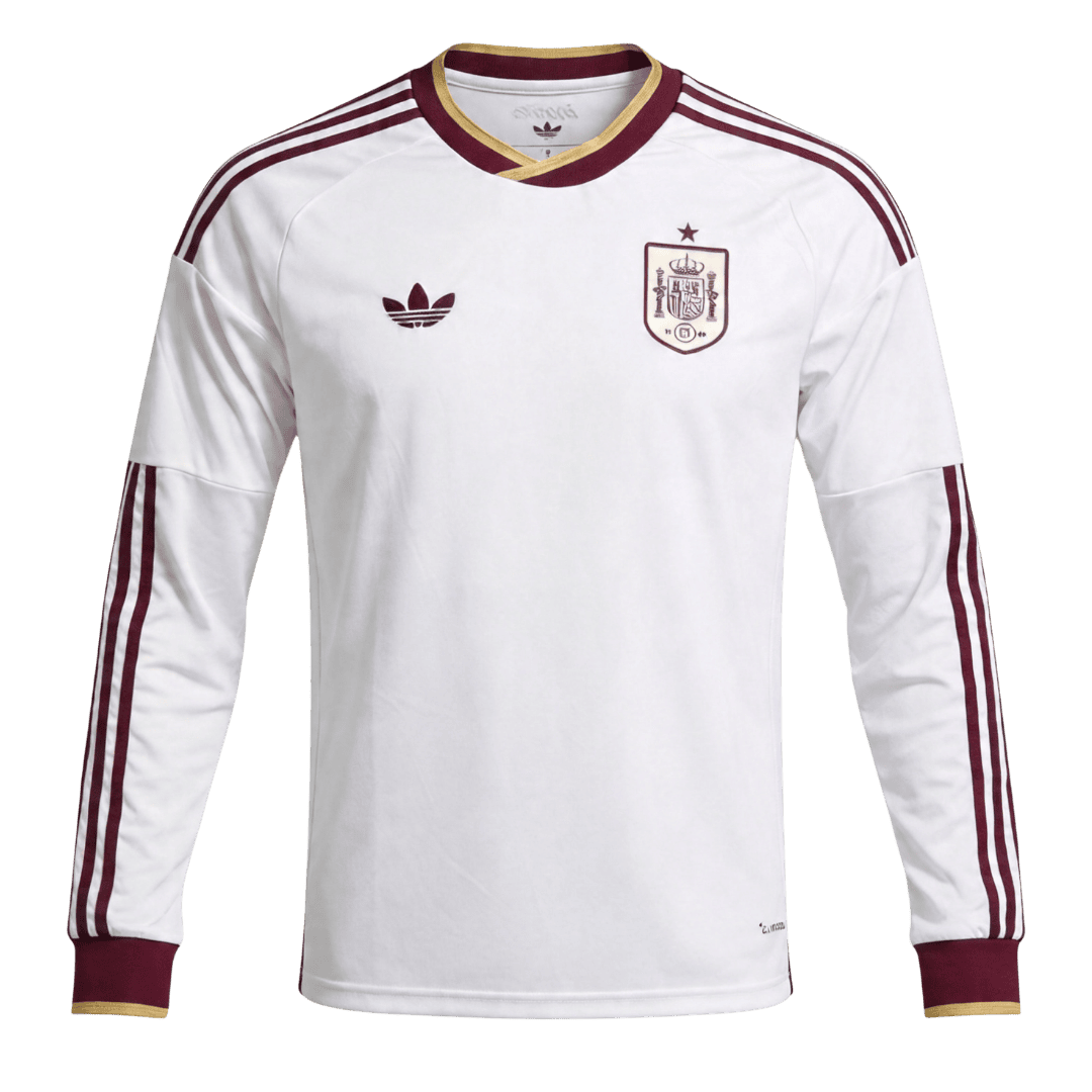 Spain Away Soccer Long Sleeves Fan Jersey World Cup 2026 - Pro Jersey Shop