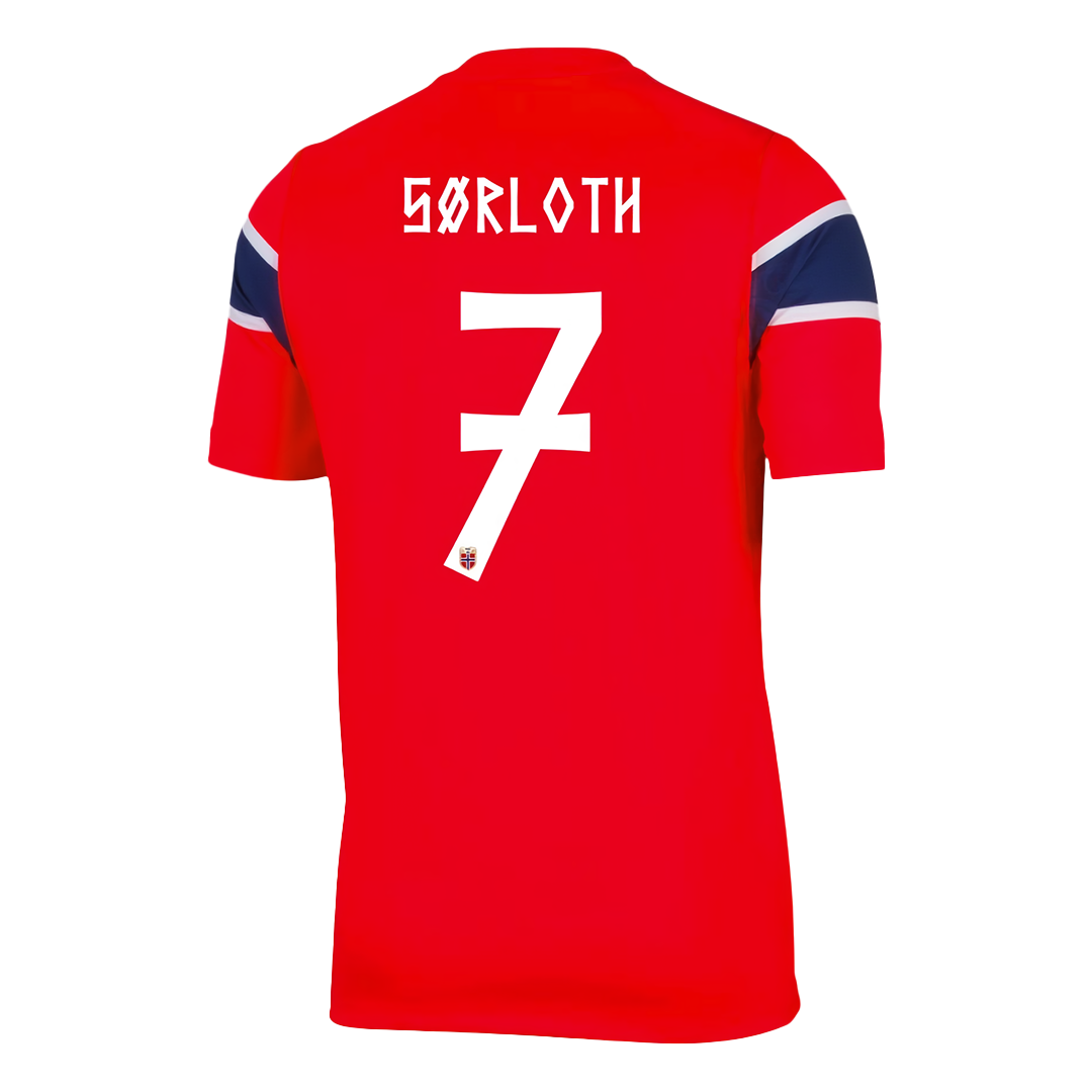 Norway SØRLOTH #7 Home Soccer Fan Jersey World Cup 2026 - Pro Jersey Shop