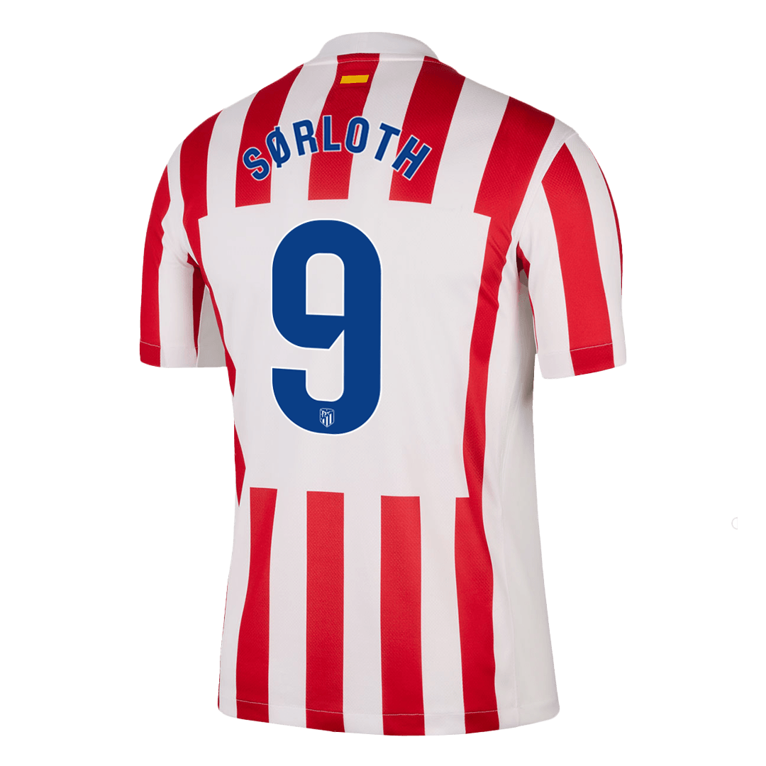 Atletico Madrid SØRLOTH #9 Home Soccer Fan Jersey 2025/26 - Pro Jersey Shop