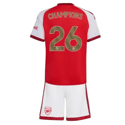Kids CHAMPIONS #26 Arsenal Home Soccer Jersey Kit 2026/27 - Pro Jersey Shop