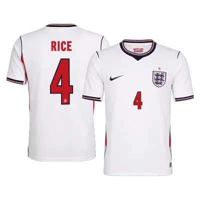England RICE #4 Home Soccer Fan Jersey World Cup 2026 - Pro Jersey Shop