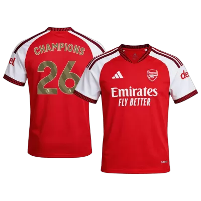 Arsenal CHAMPIONS #26 Home Soccer Fan Jersey 2026/27 - Pro Jersey Shop
