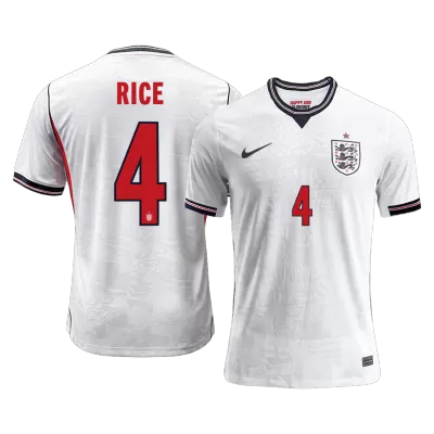 England RICE #4 Home Soccer Match Jersey World Cup 2026 - Pro Jersey Shop