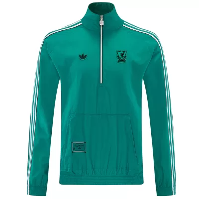Liverpool 1/2 Zipper Windbreaker Jacket Green 2026 - Pro Jersey Shop