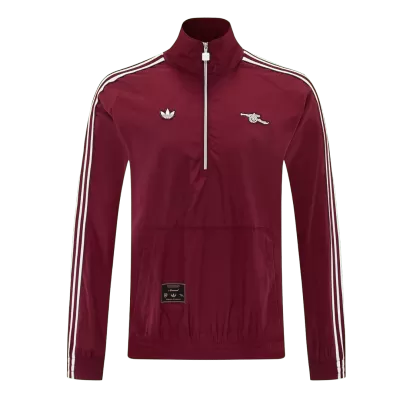Arsenal 1/2 Zipper Windbreaker Jacket Red 2026 - Pro Jersey Shop