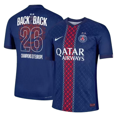 PSG Champions of Europe #26 Home Soccer Match Jersey 2025/26 - Pro Jersey Shop