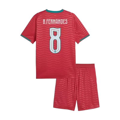 Kids B. FERNANDES #8 Portugal Home Soccer Jersey Kit World Cup 2026 - Pro Jersey Shop