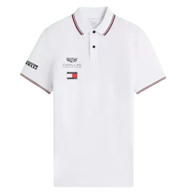 Men's Cadillac F1 Racing Team White Polo Shirt 2026 - Pro Jersey Shop