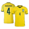 Brazil MARQUINHOS #4 Home Soccer Match Jersey World Cup 2026 - Pro Jersey Shop