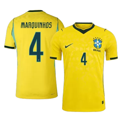 Brazil MARQUINHOS #4 Home Soccer Match Jersey World Cup 2026 - Pro Jersey Shop