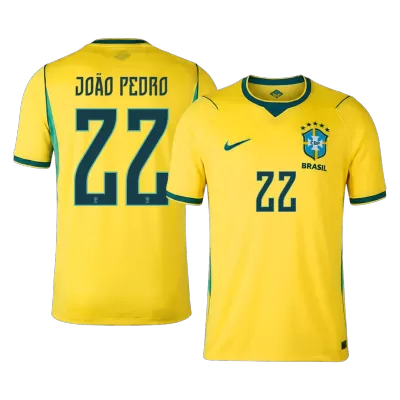 Brazil JOÃO PEDRO #22 Home Soccer Fan Jersey World Cup 2026 - Pro Jersey Shop