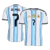 Argentina DE PAUL #7 Home Soccer Match Jersey World Cup 2026 - Pro Jersey Shop