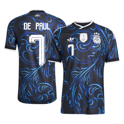 Argentina DE PAUL #7 Away Soccer Match Jersey World Cup 2026 - Pro Jersey Shop