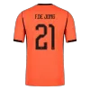 Netherlands F.DE JONG #21 Home Soccer Match Jersey World Cup 2026 - Pro Jersey Shop