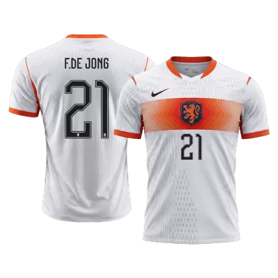 Netherlands F.DE JONG #21 Away Soccer Match Jersey World Cup 2026 - Pro Jersey Shop